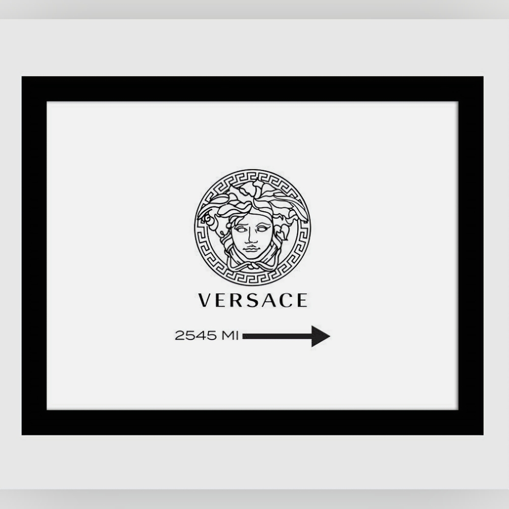 Versace 8 1/2"x11" Framed Wall Art